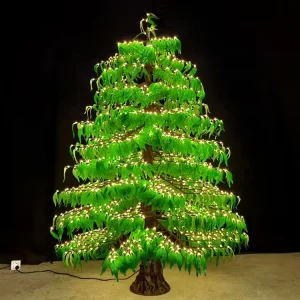 Outdoor IP65 Waterproof Garden Landscape Street Decoration 10ft Warm White LED Christmas Illuminated Tree Light