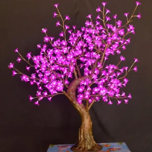 Outdoor IP65 Waterproof Plastic Wedding Garden Party Holiday Decorative Christmas Light Led Rose Tree Lamp