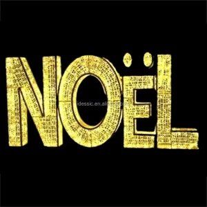 Outdoor Illuminated Merry Christmas NOEL LED Sign Holiday Letters for Commercial Landscape Lighting Display