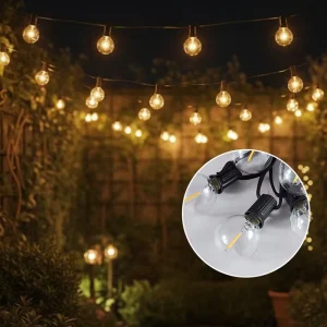 Outdoor Indoor Christmas Decor Commercial 25ft 50ft G40 Globe String Lights with US and UK Plug