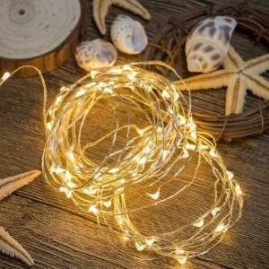 Outdoor Indoor IP65 Waterproof LED Christmas Tree Starlight Copper String Lights for Festival Lighting