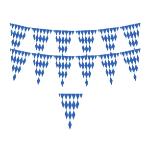 Outdoor Indoor Triangle Bunting Hanging Banner Birthday Christmas Fiesta Party Backdrop Decorative Party Supplies