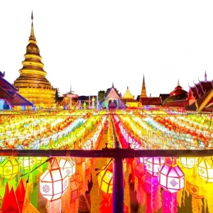 Outdoor Night Handmade Waterproof Ramadan Decorations Silk Lantern Festival Show