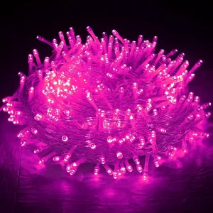 Outdoor PVC White Christmas Garden Patio String Lights Fairy Tree IP44 Custom Color