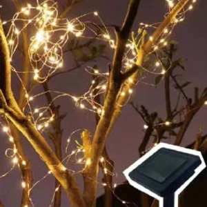 Outdoor Solar String Festival Lights LED Light Source IP65 Rated Copper Wire 10m Camping Christmas Holiday Decorations