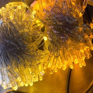 Outdoor Use IP65 Waterproof PVC LED Warm White Dimmable Landscape Decor Diwali India Christmas Ramadan Eid Wedding String Lights