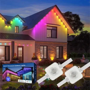 Outdoor Waterproof RGB Pixel LED Track Light, 24V Permanent Christmas Dot Light
