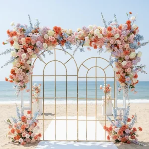 Outdoor Wedding Decorations & Supplies Artificial Silk Flower Decor Set for Wedding Stage Decorations
