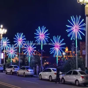 Outdoor Wedding Holiday New Year Jubilant Atmosphere Festival Lighting LED Firework Light Decoration