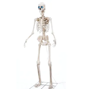 Outdoor Yard Decoration 8FT Projection Eyes Towering Spooky Creepy Standing Human Giant Halloween Skeleton