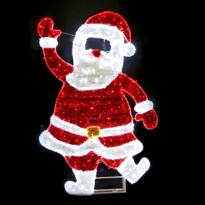 Outdoor and Indoor Illuminated Santa Clause Christmas LED Decoration Lights Waterproof for Garden Shopping Mall and Resort Decor