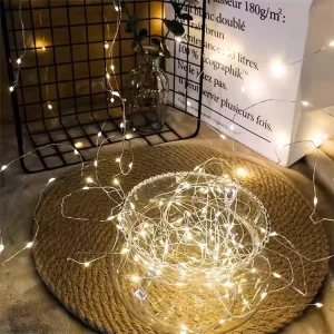 Owl Christmas LED String Light Copper Wire Multi Function Battery Pack Warm White IP20 1M Decoration Lights