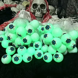 PARTYMENT Spooky Halloween Eyeball Decorations Bulk Bag Scary Eyes Props for Party Haunted House Ambiance Hanging Ornaments