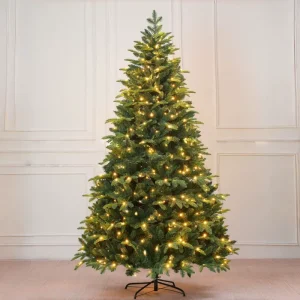 PE Artificial Christmas Tree With LED Light Christmas Tree Decoration Foldable Christmas Tree For Christmas Festival Market