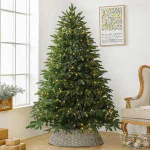 PE Mixed Christmas Snow Falling Christmas Tree Set Decoration 240CM Shopping Mall Window Display Ornament