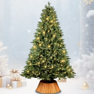PE PVC Mixed Christmas Tree LED Lights (Multicolored/Warm White) Holiday Decor Living Room