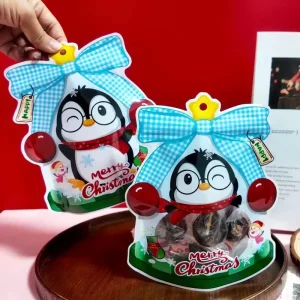 PET Stand Pouch Disposable Bags with Zipper Top Handle for Snack Candy Packaging Holiday Gifts Party Favors Customizable