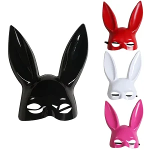 PVC Party Mask for Masquerade and Halloween Silk Screen Printed Adult Use
