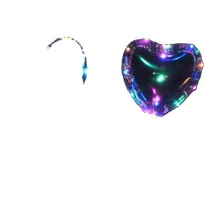 PVC Round Shape Single LED Bobo Balloons 20 Inch Clear Transparent for Christmas Easter Event Decor