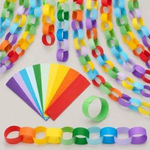 Paper Garland Party Decorations Colorful Paper Streamer Banners for Birthday Wedding Events