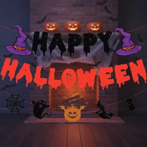 Paper Halloween Blood Drip Banners Spooky Backdrops for Party Stage
