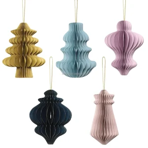 Paper Hanging Christmas Ornament for Window Display and Home Decor