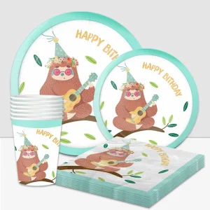 Paper Party Supplies Disposable Tableware Set for Birthday Party