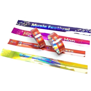 Paper Wrist Band Concert Entry Event Ticket Tyvek Wristbands Disposable Luminous Paper Bracelets