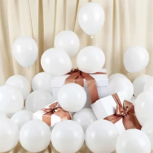 Party Balloon 120pcs 5 Inch Latex White Balloons for Graduation Wedding Birthday Party Christmas Decorations