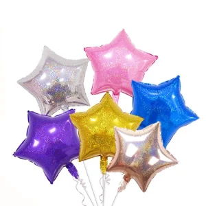 Party Balloon Decoration High Quality Birthday Balloons 18 Inches Globos Laser Silver Star Shape Ballon