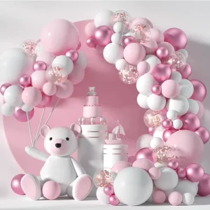 Party Balloon Set Pink White Balloon Set Baby Shower Party Supplies Wedding Latex Balloon