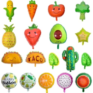 Party Balloons Carnival Fruit Aluminum Balloon Party Decorate for Carnival Games Outdoor Party Supplies