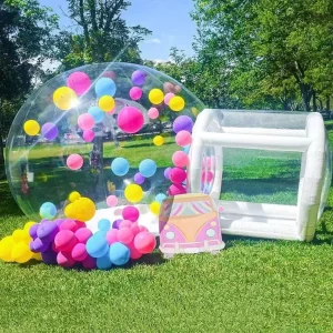Party Clear Inflatable Bubble Tent With Balloons for Outdoor Dates Camping Inflatable House Bubble Tent