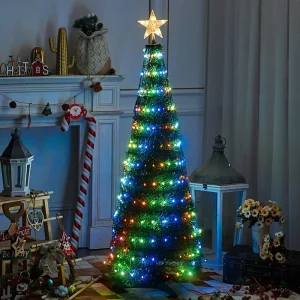 Party Decor 1.2m Festoon Fairy LED Light String RGB Colors Remote Control Garland for Christmas Tree