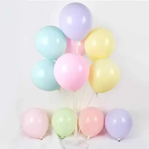 Party Decoration 12 Inch Pastel Color Round Shape Latex Macaron Balloons