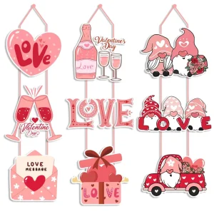 Party Decoration Decorate the Door with Heart shaped Ornaments for a Valentine’s Day themed Party