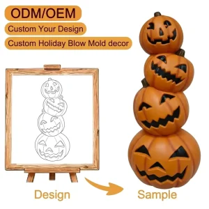 Party Decorations Prop Lights Plastic Lantern 36in Halloween Lighted Pumpkins OEM/ODM Customize Various Shaped Pumpkin Lanterns