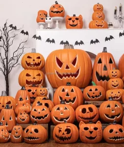 Party Halloween Pumpkin Outdoor Props Ornaments Decoration with LED Light Halloween Accessories