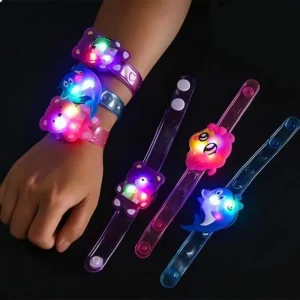 Party Multicolor Light Flash Toys Gift Kid Luminous LED Lights Creative Bracelet Watch Flash Wrist Luminous Toys