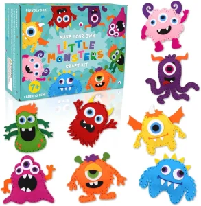 Party Novelty Little Monsters Felt Plush DIY Adopt a Monster Educational Sewing Set Beginner Craft Kids Sewing Kit