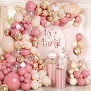 Party Round Valentine’s Color Wedding Custom Logo Customized Birthday Mothers Day Balloon Set