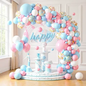 Party Supplies China Metallic Latex Balloon Set for Christmas New Year Balloon Chain Birthday Wedding Arch Decoration
