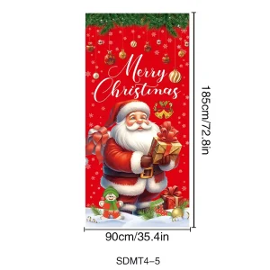 Party Supplies Christmas Decoration Door Covers Holiday Home Window Sill Decoration Door Couplet