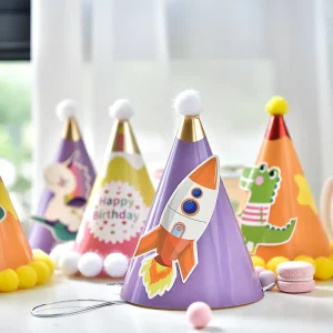 Party Supplies Decorations Hat Colorful Unicorn Crocodile Design Birthday Hat