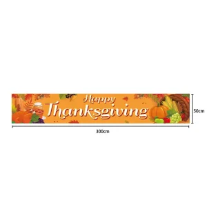 Party Supplies Thanksgiving Banner Harvest Festival Decoration Banner Cartoon Pumpkin Decoration Courtyard Banner