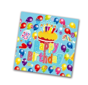 Party supplies paper napkins serviettes