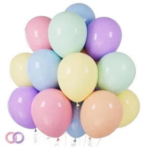Pastel Thicken Latex Balloons 100pcs 12 Inch Round Rainbow Assorted Color for Valentine’s Day Adult Decoration Supplies