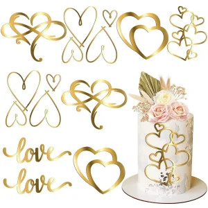 Pastry Item Party Holiday Supplies Cake Decorations Valentine’s Day Topper Love Heart Monday’s Day for Cake Decoration