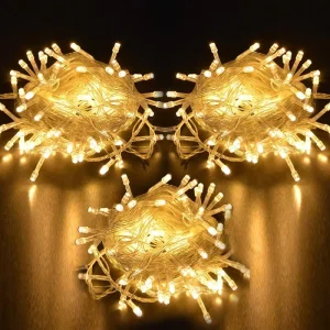 Patio Warm White IP44 Outdoor Garden Lights Landscape Yard Holiday Connectable Multicolor Decorative LED String Lights