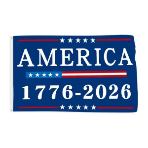 Patriotic Flag Custom Size Durable Polyester Indoor Outdoor Yard Street Decoration 1776 Brass Grommet